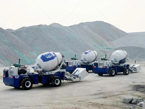 self loader concrete mixer