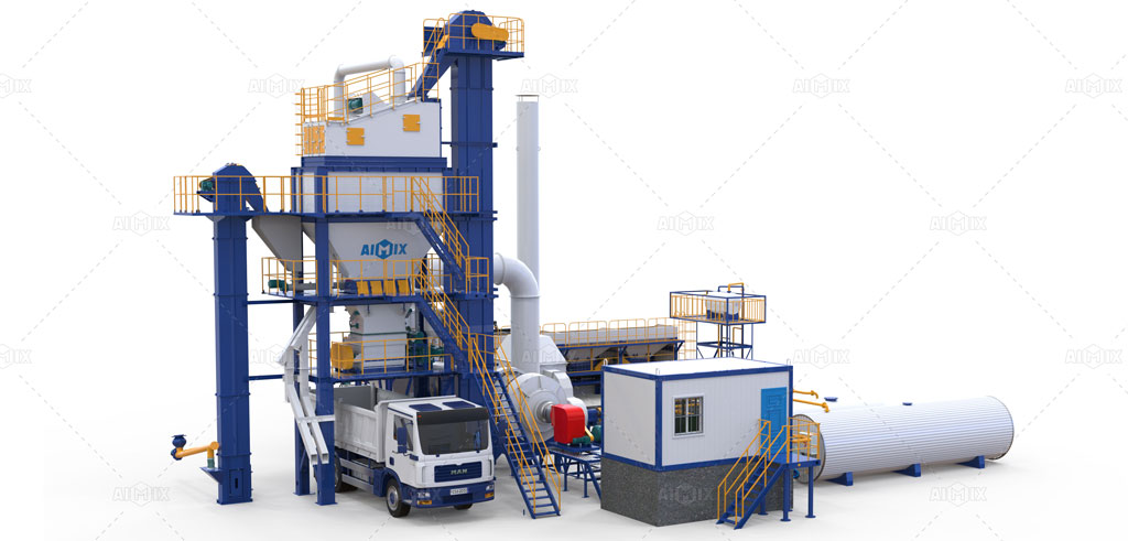 Aimix stationary aspal mixing plant