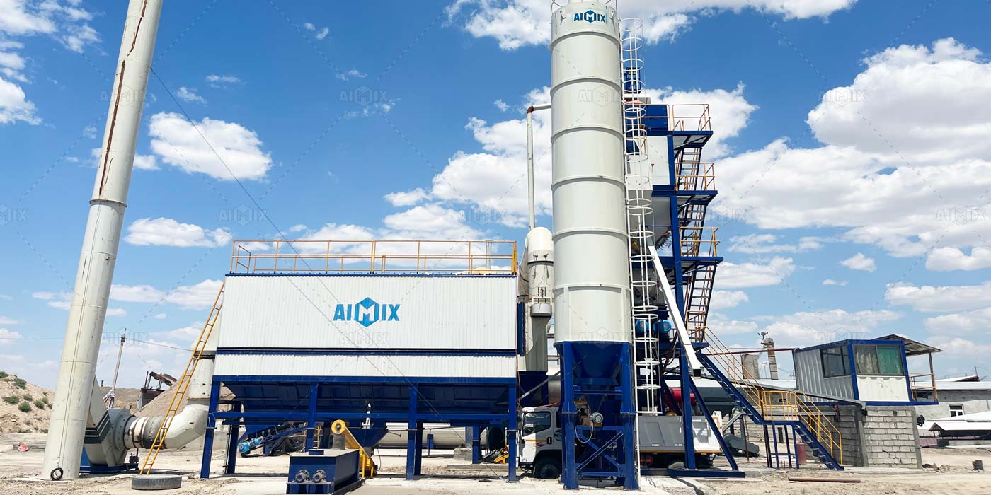 120 tph stationary asphalt mixing plant