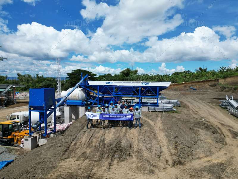 AJT-30 mini concrete batching plant price Philippines