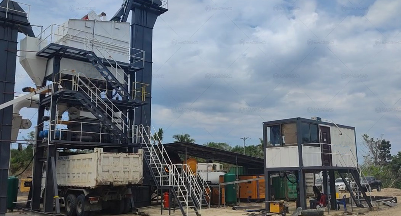 Philippines’ ALQ60 asphalt mixing plant Boosts Provincial Road Quality