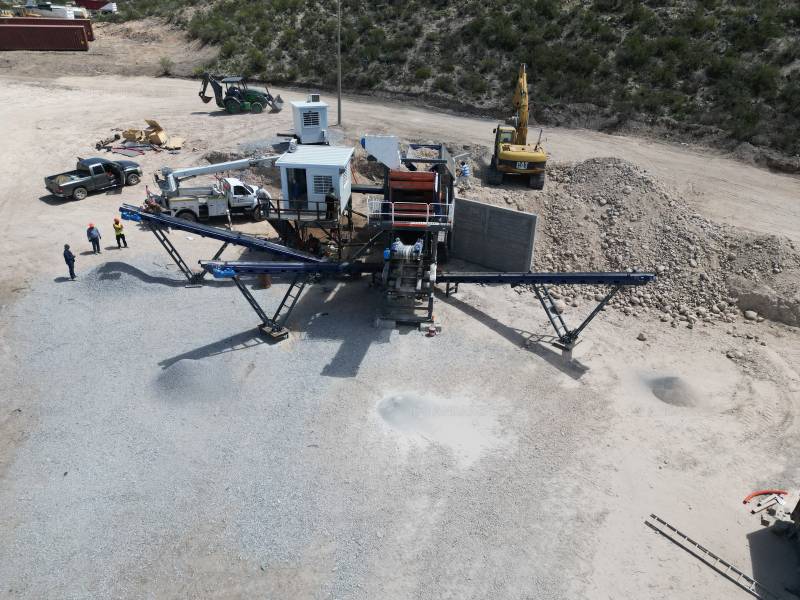 4 in 1 combined mobile crushing plant