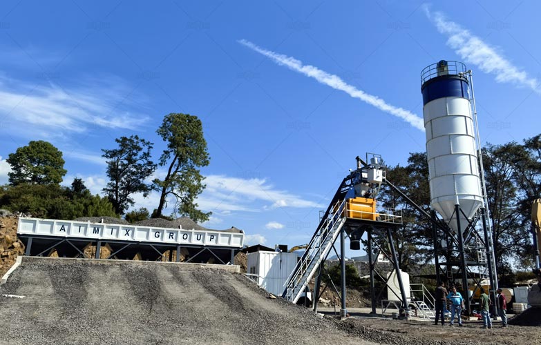 Stationary Concrete Plant in Mexico for the Production of Prefabricated Elements