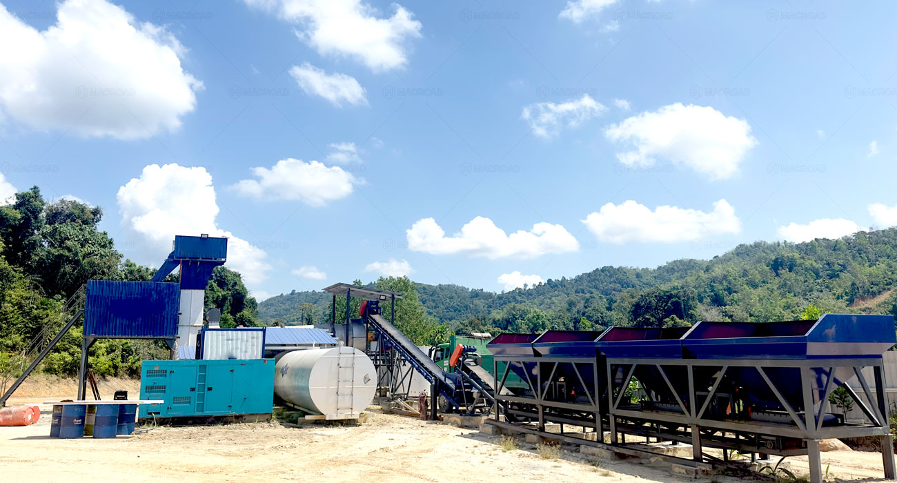 mini asphalt mixing plant for rural road construction