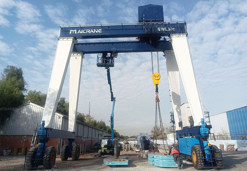 mobile 50 ton gantry crane