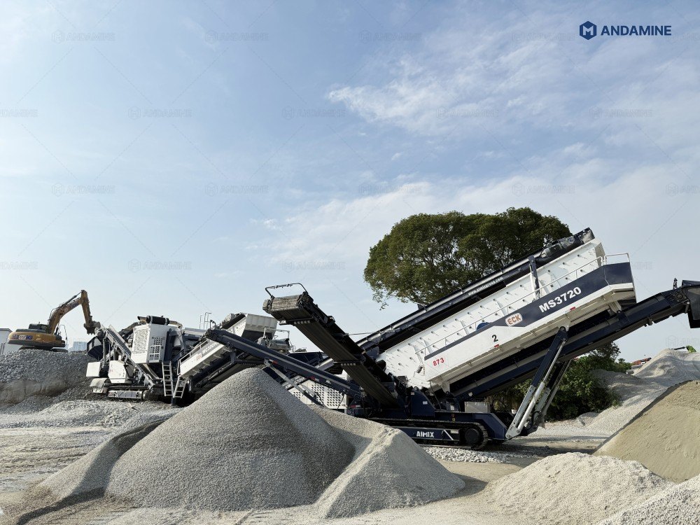 tracked mounted mobile crushers for road constrution project in Malaysia